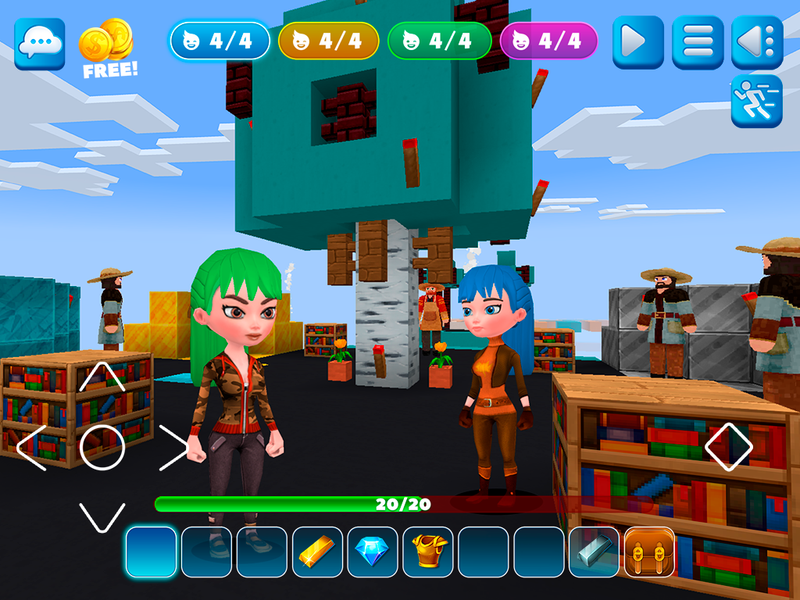 Bed Fight: Blocky Wars Craft - Gameplay image of android game