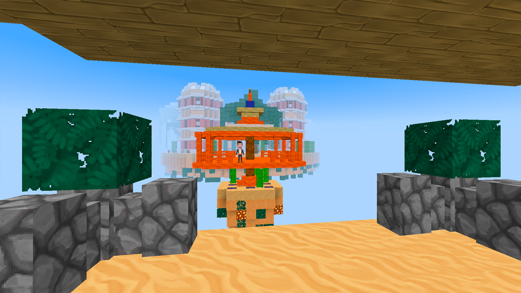 Bed Fight: Blocky Wars Craft - Gameplay image of android game