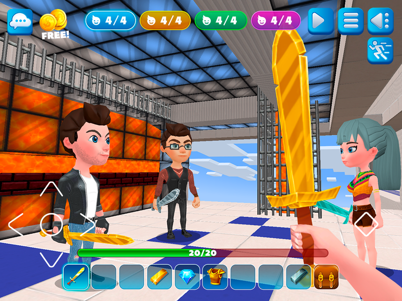 Bed Fight: Blocky Wars Craft - Gameplay image of android game