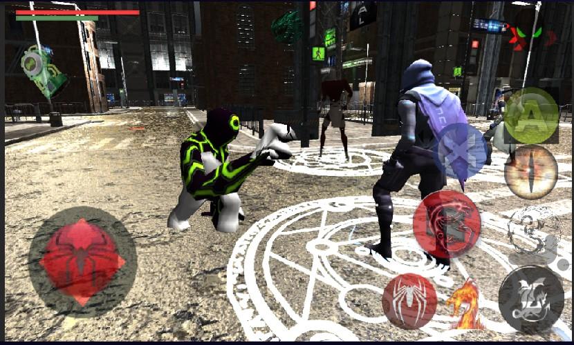 مرد عنکبوتی و بن تن - عکس بازی موبایلی اندروید