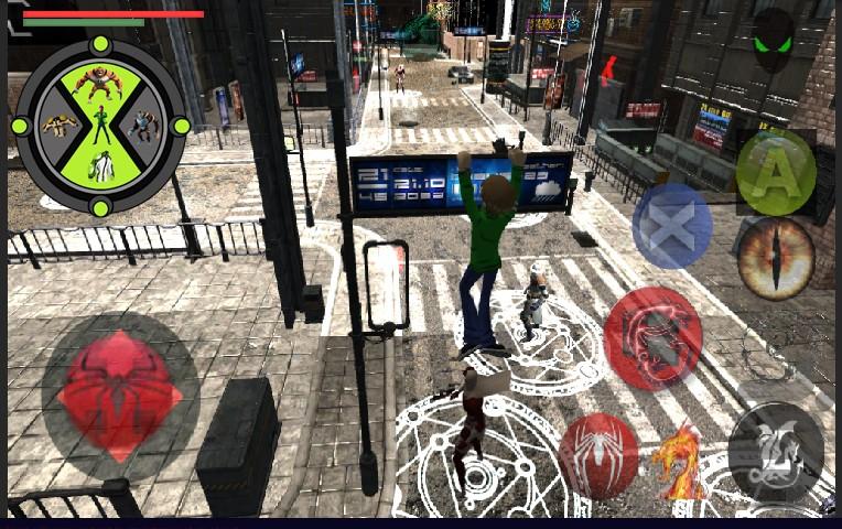 مرد عنکبوتی و بن تن - عکس بازی موبایلی اندروید