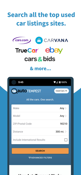 AutoTempest - Car search - عکس برنامه موبایلی اندروید