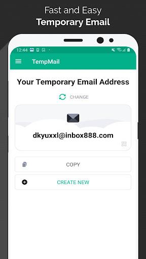 Temp Mail - Temporary Email - عکس برنامه موبایلی اندروید