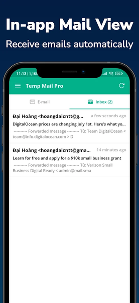 Temp Email Pro - Multiple Mail - عکس برنامه موبایلی اندروید