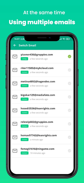Temp Email Pro - Multiple Mail - عکس برنامه موبایلی اندروید