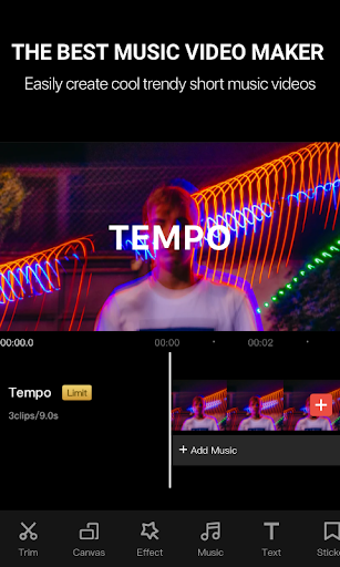 Tempo - Music Video Maker - عکس برنامه موبایلی اندروید