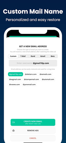 Inboxes - Multi Temp Email - عکس برنامه موبایلی اندروید