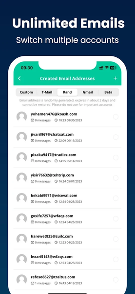 Inboxes - Multi Temp Email - عکس برنامه موبایلی اندروید