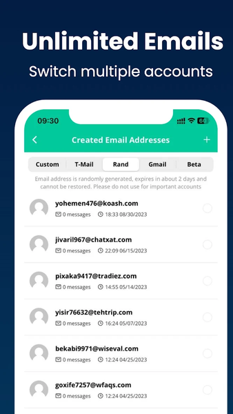 Inboxes - Multi Temp Email - عکس برنامه موبایلی اندروید