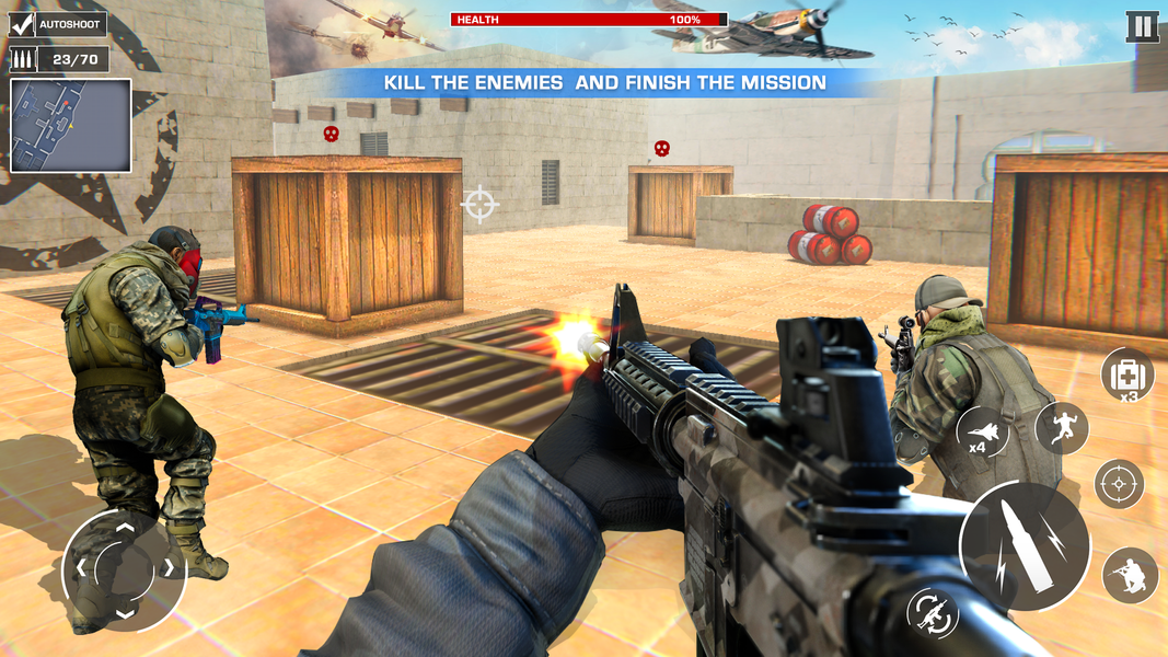 Critical Gun Strike: Gun Games - Gameplay image of android game
