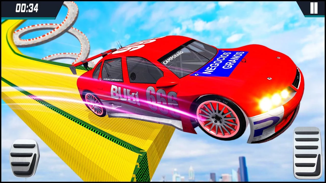 Stunt Master Car Games - Gameplay image of android game