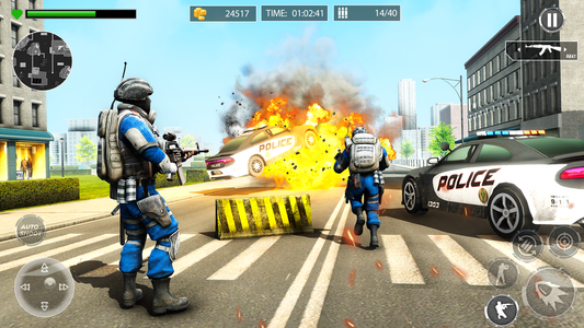 Police Crime Gangster 3D Games - Gameplay image of android game