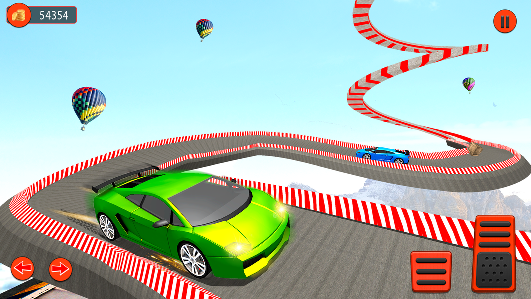 Crazy Superhero Stunt Car Game - Gameplay image of android game