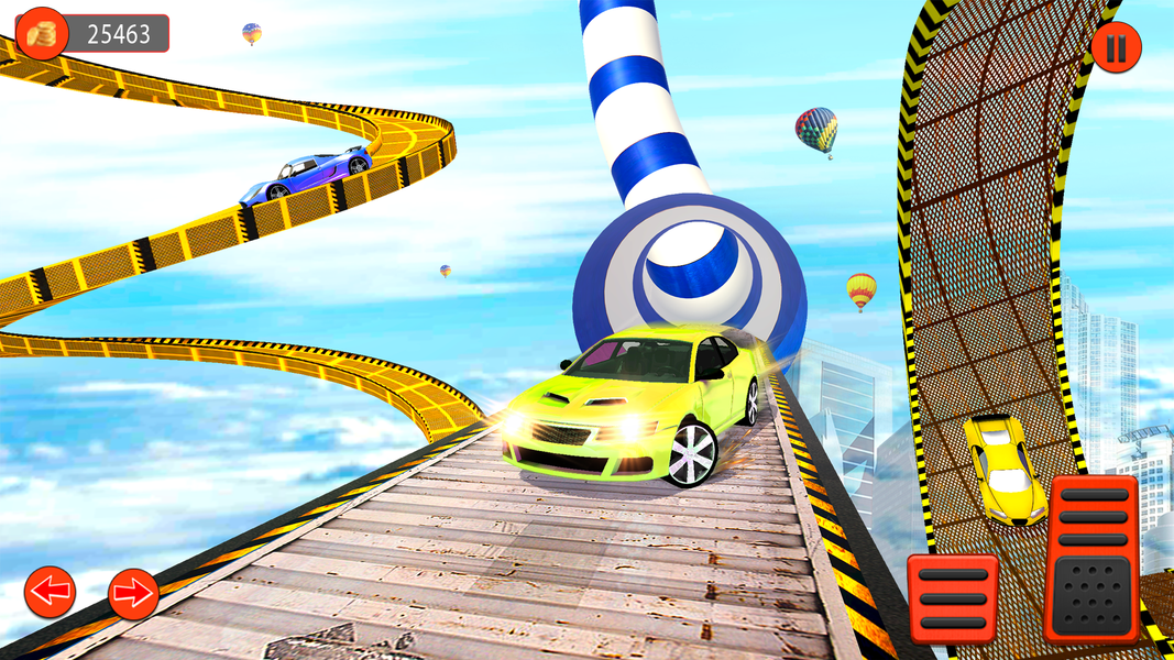 Crazy Superhero Stunt Car Game - Gameplay image of android game