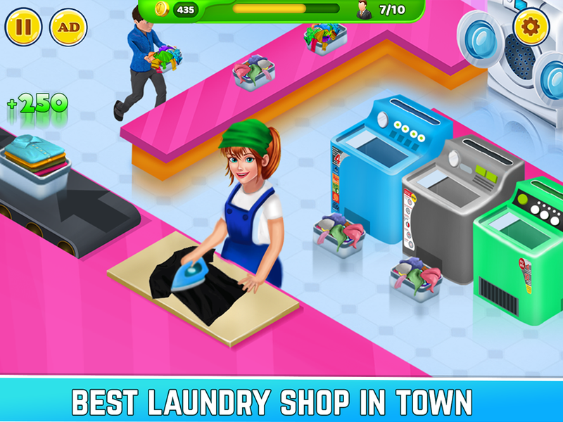 Laundry Shop Washing Games Sim - عکس برنامه موبایلی اندروید