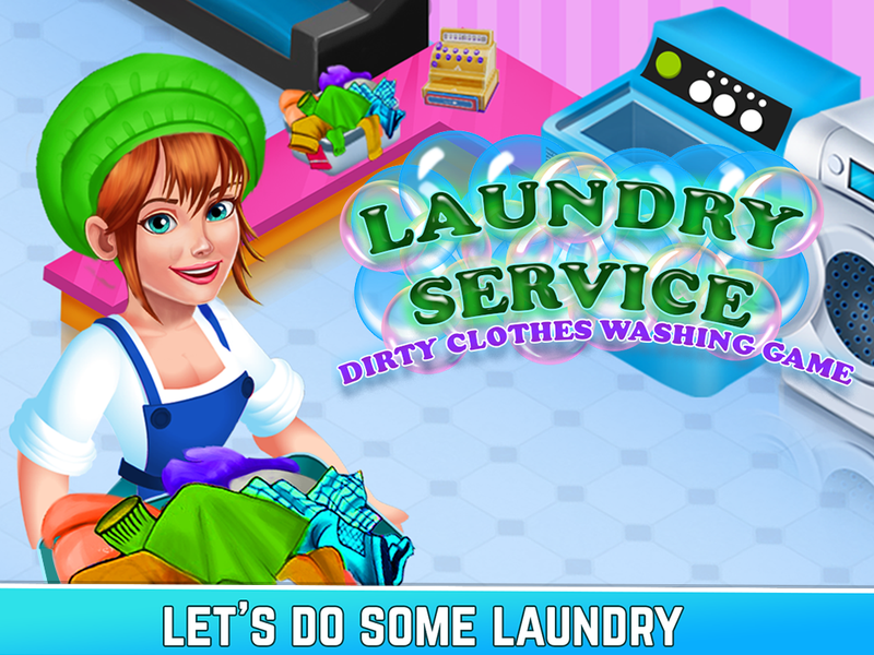Laundry Shop Washing Games Sim - عکس برنامه موبایلی اندروید