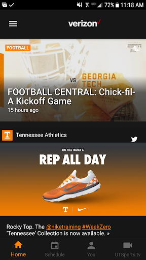 Tennessee Athletics - Image screenshot of android app