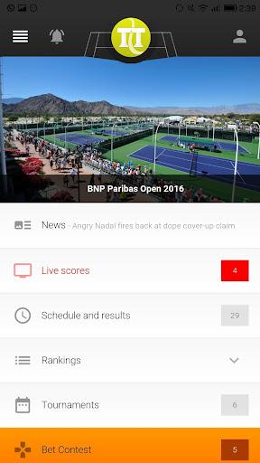Tennis Temple - Live scores - Image screenshot of android app