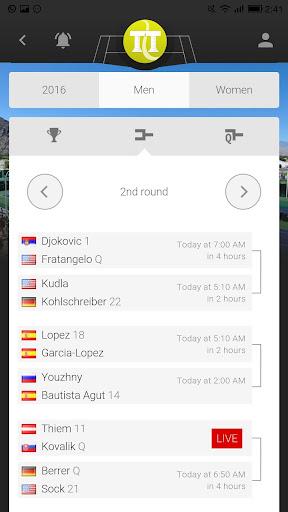 Tennis Temple - Live scores - Image screenshot of android app