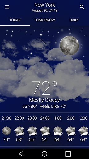 Weather: Clear Skies - عکس برنامه موبایلی اندروید