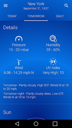 Weather: Clear Skies - Image screenshot of android app