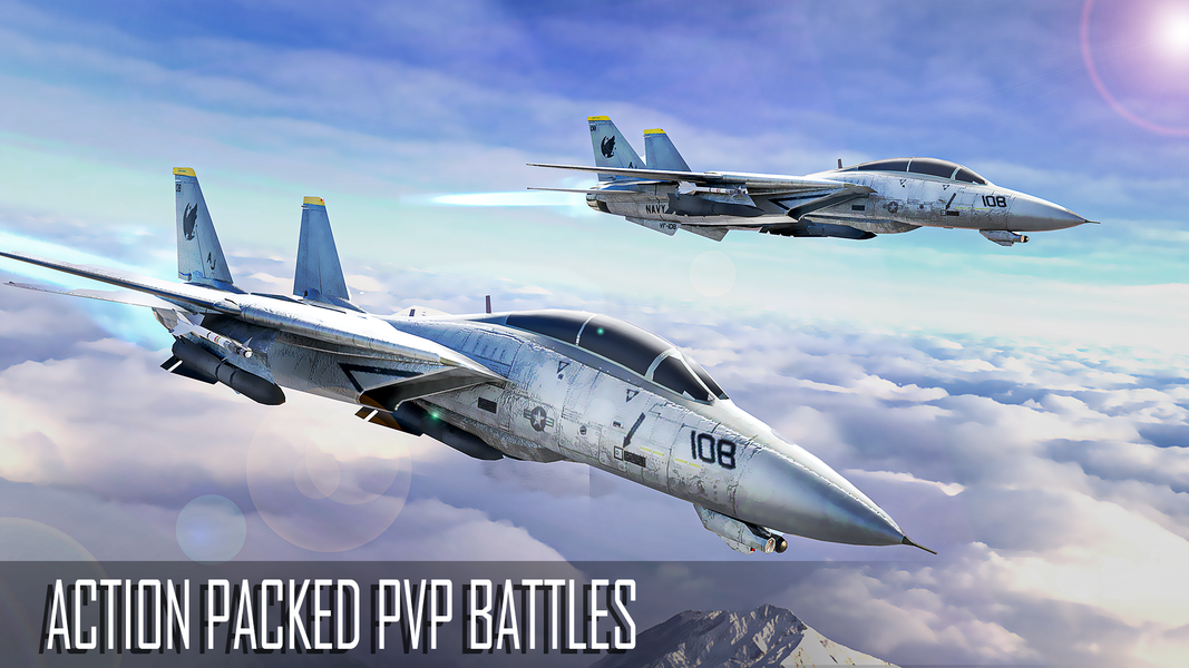 Jet Fighter: Sky Combat 3D - عکس بازی موبایلی اندروید