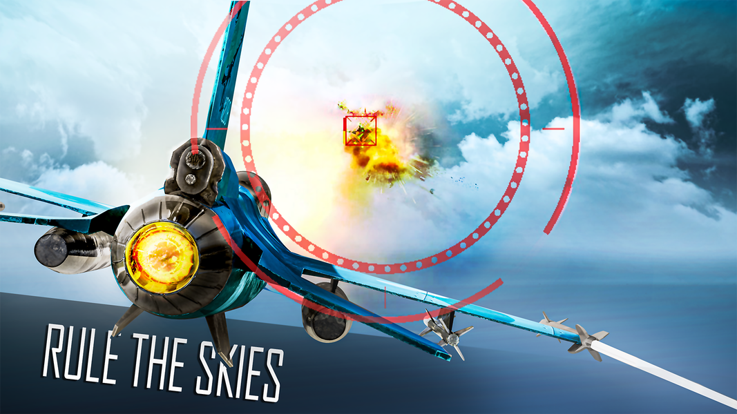 Jet Fighter: Sky Combat 3D - عکس بازی موبایلی اندروید