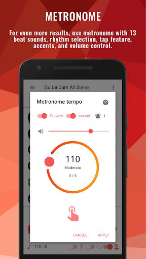 Backing Tracks Guitar Jam Play - عکس برنامه موبایلی اندروید