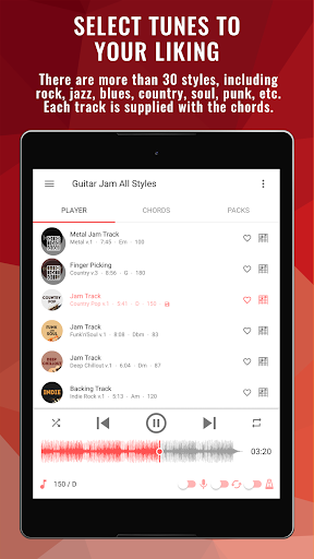 Backing Tracks Guitar Jam Play - عکس برنامه موبایلی اندروید