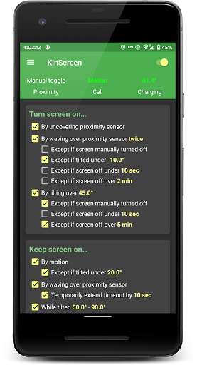 KinScreen: Screen Control - Image screenshot of android app
