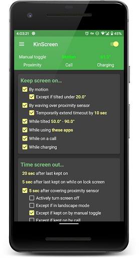 KinScreen: Screen Control - Image screenshot of android app