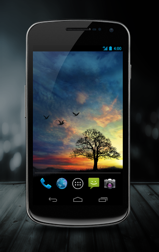 Sunset Hill Free LiveWallpaper - Image screenshot of android app