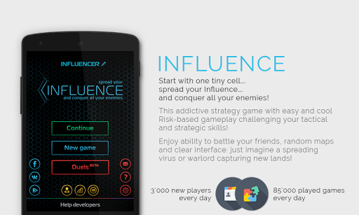 Influence - Gameplay image of android game