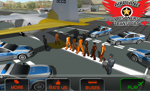 Airplane Prisoner Transport - Gameplay image of android game