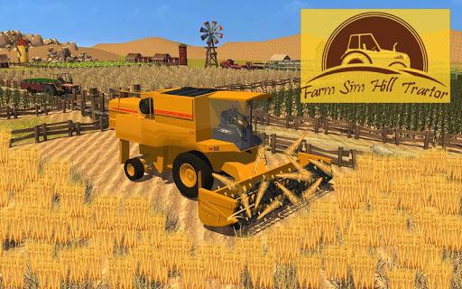 Farming Sim Hill Tractor - Gameplay image of android game