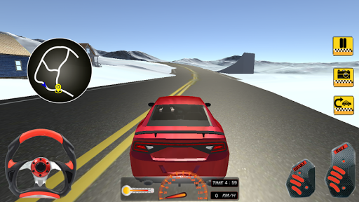 Taxi Cab Driver : Hill Station - Gameplay image of android game