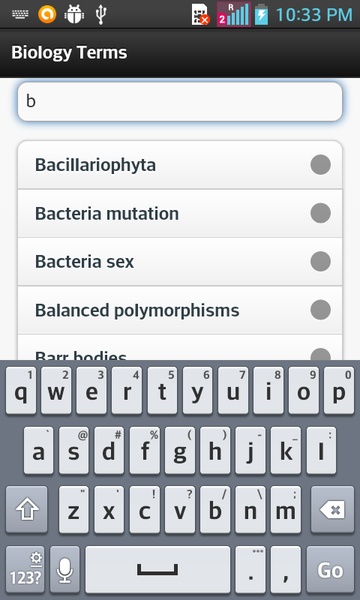 Biology Terms - Image screenshot of android app