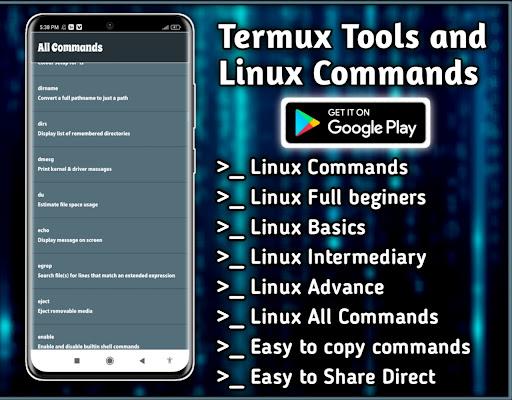 Termux Tools & Linux Commands - Image screenshot of android app