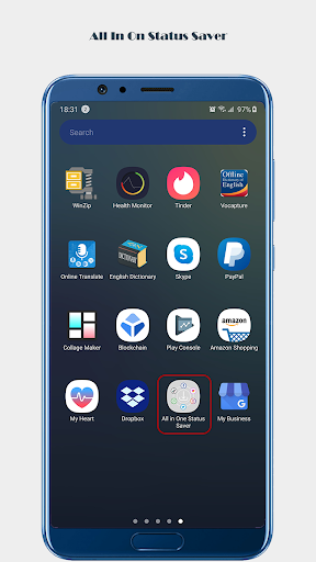 All In One Status Saver - عکس برنامه موبایلی اندروید
