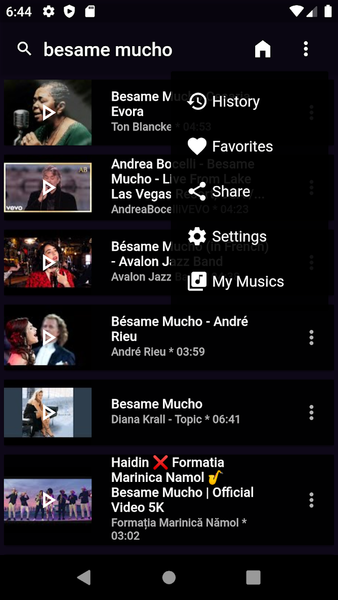 MusicaMila Music Downloader - عکس برنامه موبایلی اندروید
