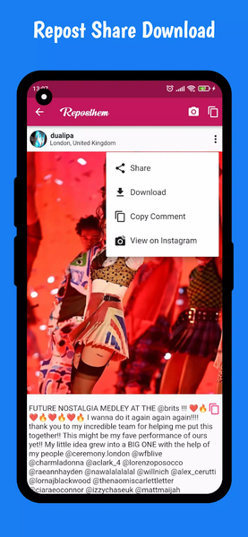 Reposthem Repost for Instagram - عکس برنامه موبایلی اندروید