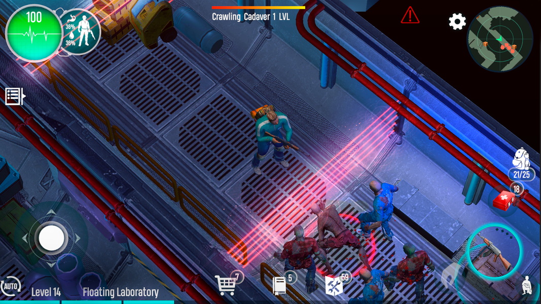 Zombie games - Survival point+ - Gameplay image of android game