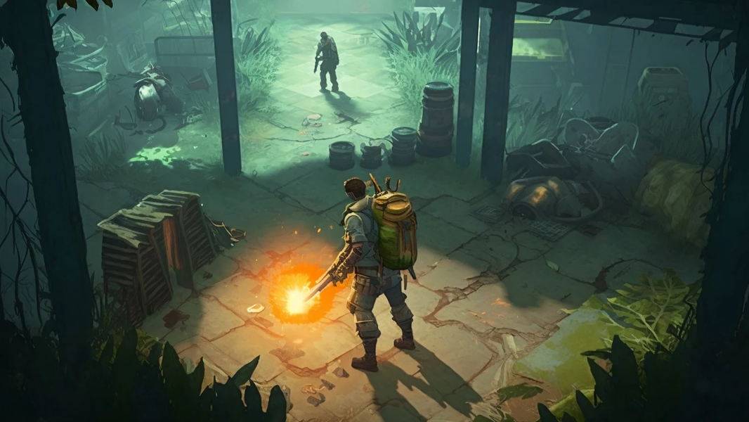 Zombie games - Survival point+ - Gameplay image of android game