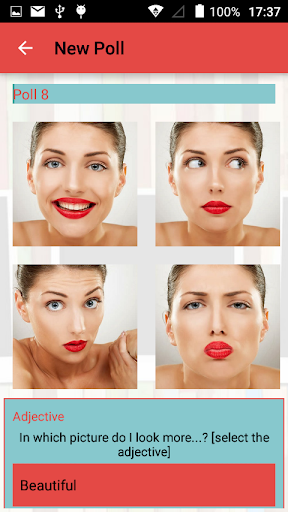 Am I pretty? Facial Beauty Analysis - Image screenshot of android app