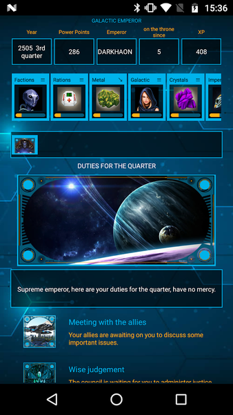 AoD: Galactic War, Command 4x - Gameplay image of android game