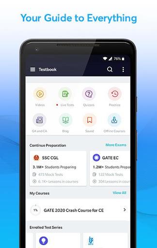 Testbook Exam Preparation App - عکس برنامه موبایلی اندروید