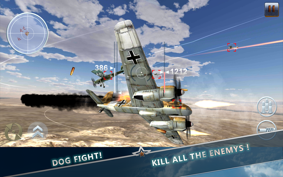 Aircraft Battle Combat 3D - Gameplay image of android game