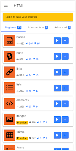 HTML Quiz - Image screenshot of android app
