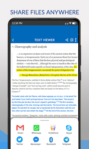 Text reader app Read Text File - Image screenshot of android app