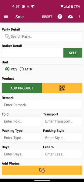 TextileFB - Image screenshot of android app